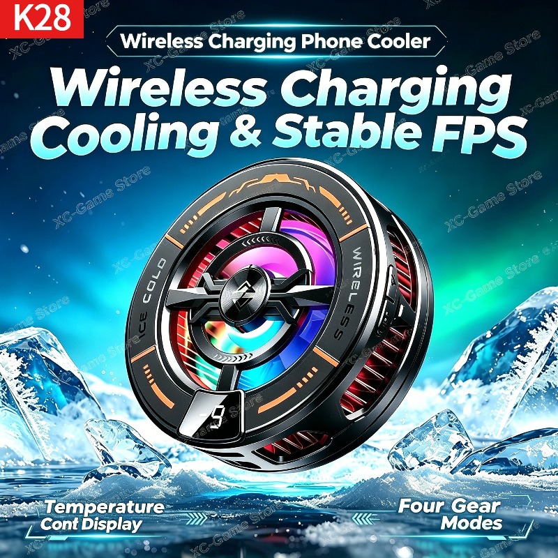 Gaming Zone Accessories - K28 자기 반도체 휴대폰 쿨러(무선 고속