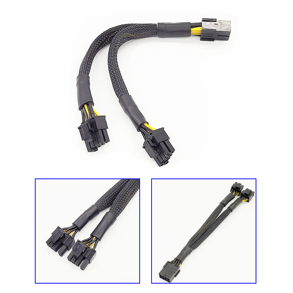 Pcie Extension Cable - PCIe 8핀 암 커넥터 - 듀얼