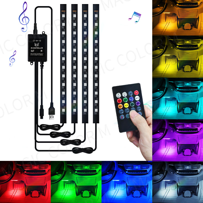 Rgb Hub Sync - 48/72 Led 자동차 발 주변 조명