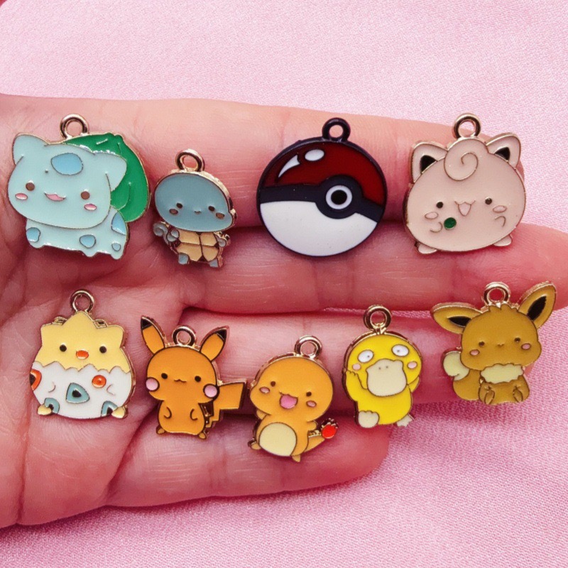 Gaming Accessories Gifts - 10pcs 만화 드립 오일 쥬얼리 액세서리