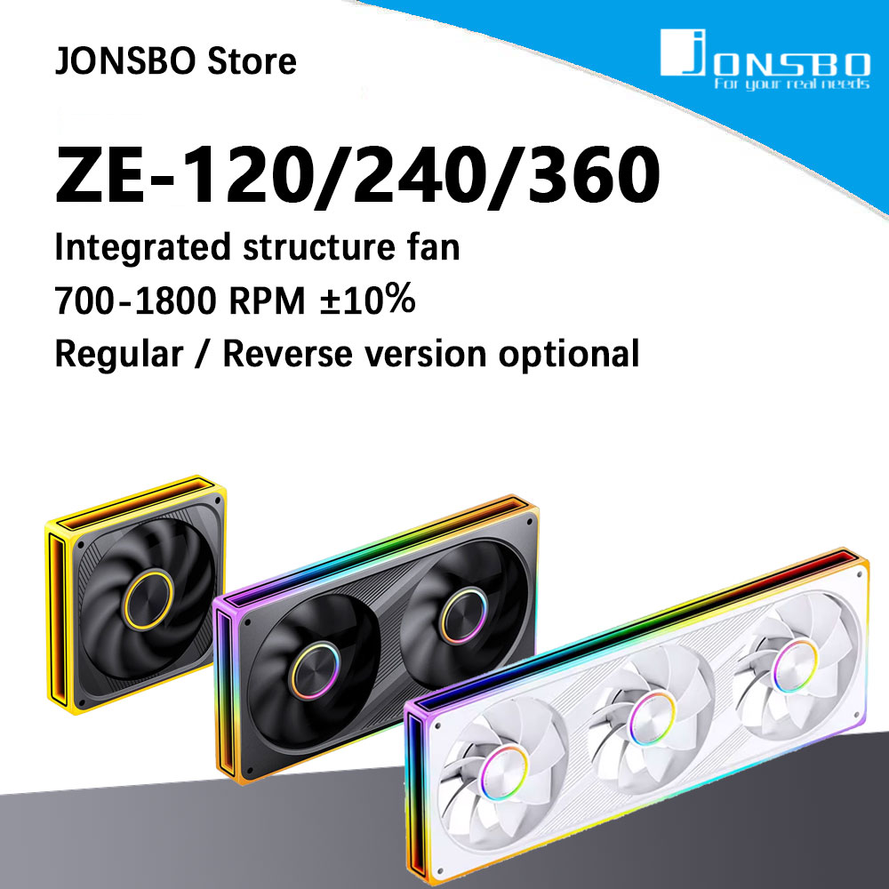 Rgb Hub Sync - JONSBO ZE-120/240/360 120mm ARGB 케이스 팬,