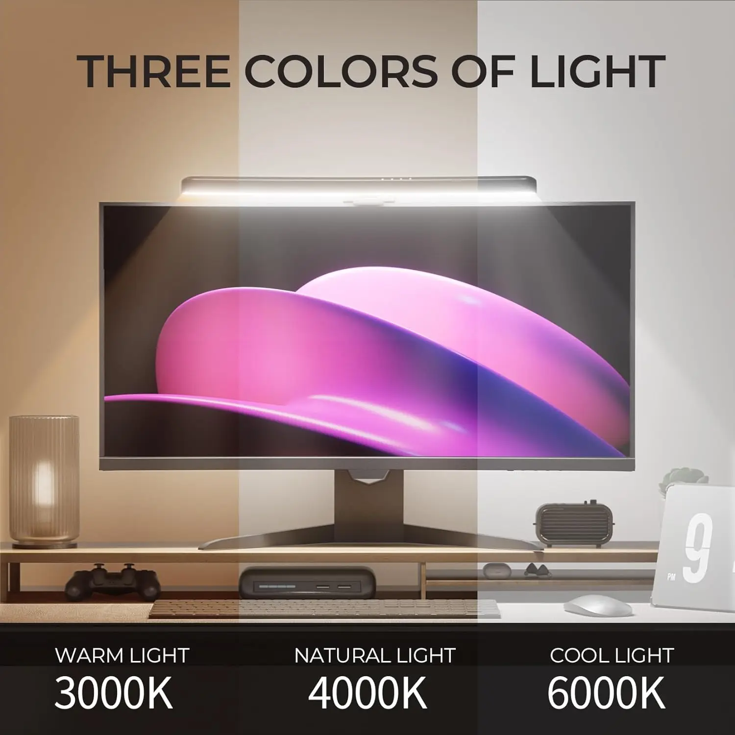 RGB 백라이트가 있는 모니터 라이트 바 곡선형 컴퓨터 - Gaming Accessories Led 리뷰 및 가격