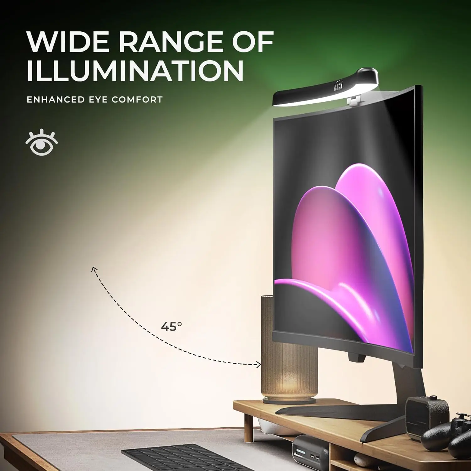 RGB 백라이트가 있는 모니터 라이트 바 곡선형 컴퓨터 - Gaming Accessories Led 리뷰 및 가격