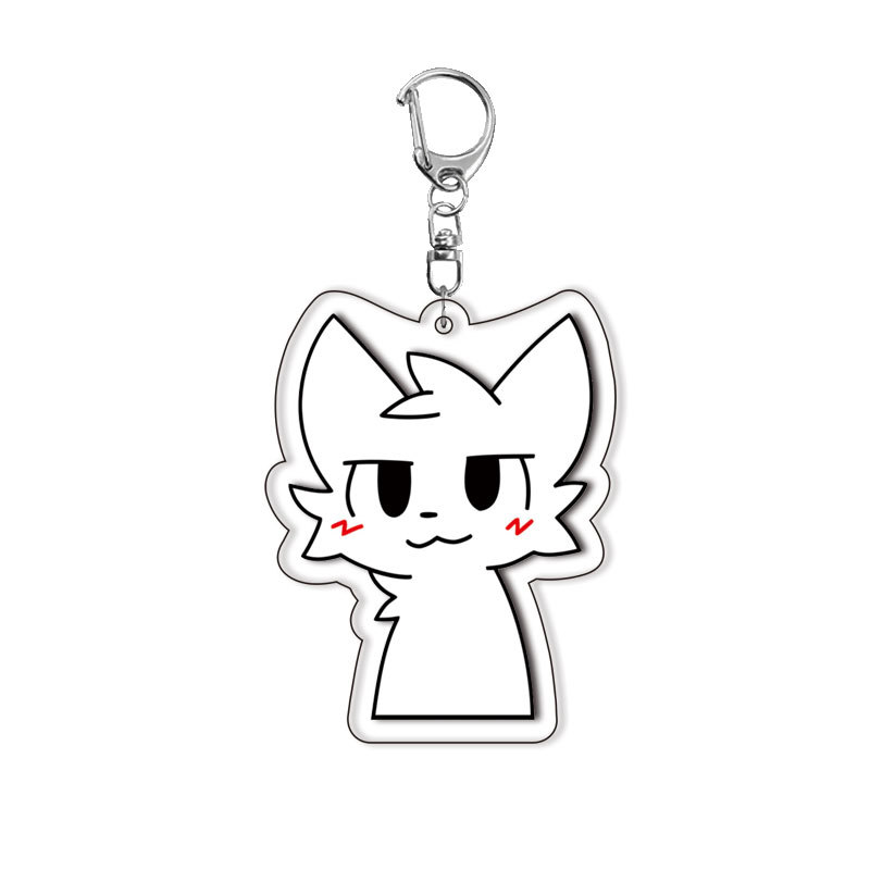 귀여운 흑백 고양이 소년 키스하는 모습 키링, 액세서리 - Gaming Accessories Wholesale 리뷰 및 가격
