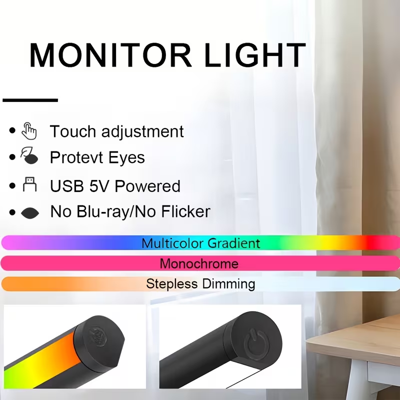 모니터 라이트 바 LED 컴퓨터 화면 걸이형 조명 RG - Gaming Accessories Led 리뷰 및 가격
