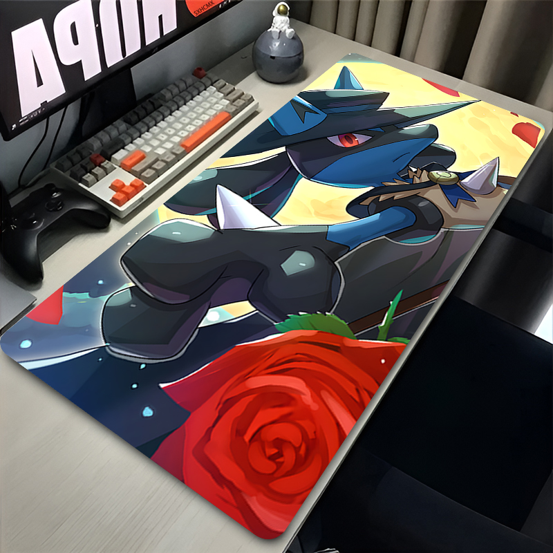 마우스 패드 멋진 애니메이션 P-포켓몬 루카리오 마우스 - Gaming Accessories For Laptop 리뷰 및 가격