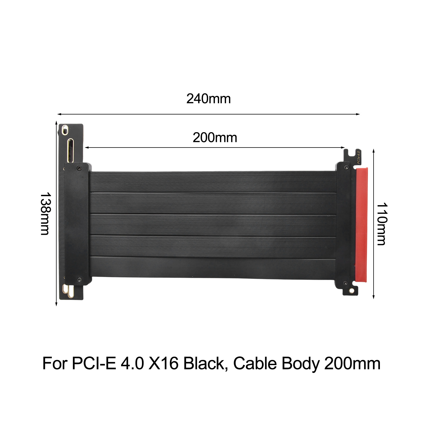 PCIe 4.0 X16 라이저 케이블 20cm 차폐형  - Pcie Extension Cable 리뷰 및 가격