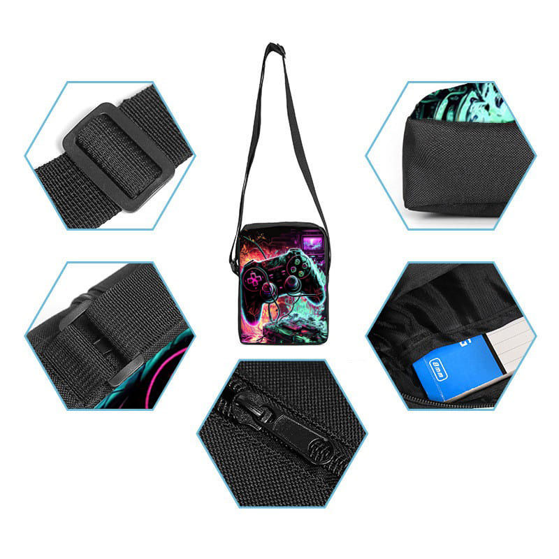 멋진 게임패드 일상용 단면 메신저 백 남아/여아 어린이 - Gaming Accessories For Kids 리뷰 및 가격