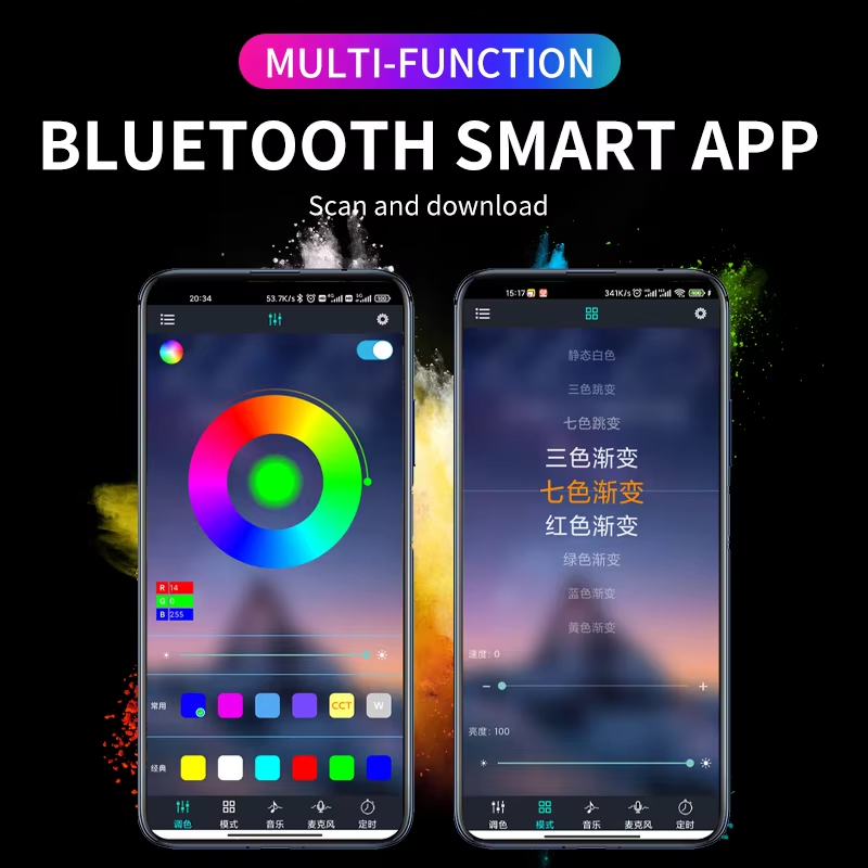 RGB 백라이트 원격 App 음악 제어 자동 장식 램프 - Rgb Hub Sync 리뷰 및 가격