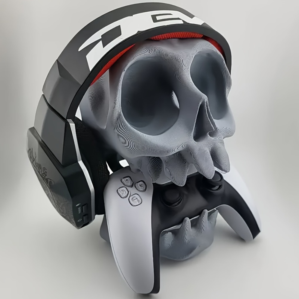 해골 모양 컨트롤러 스탠드 헤드폰 홀더 2-in-1 게 - Gaming Accessories Holder 리뷰 및 가격