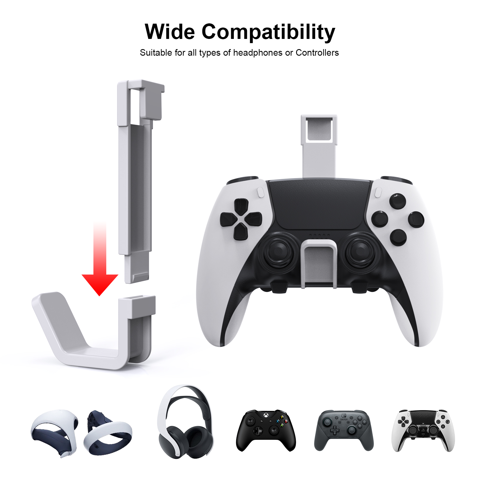 PS5/PS5 슬림용 JYS-P5180 컨트롤러 및 헤 - Gaming Accessories Holder 리뷰 및 가격
