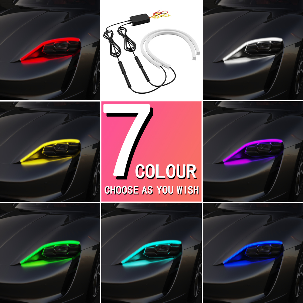 2개 30/45/60cm DRL 자동차 LED 주간 주 - Rgb Hub Sync 리뷰 및 가격