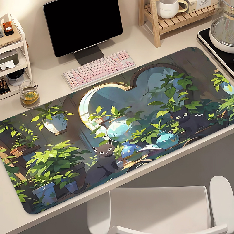 귀여운 검은 고양이 실리콘 소프트 게이밍 마우스 패드  - Gaming Accessories Wholesale 리뷰 및 가격