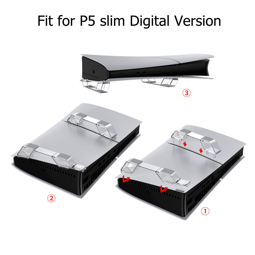 PS5 슬림 디지털 디스크 게임 콘솔용 수평 스탠드,  - Gaming Accessories Holder 리뷰 및 가격