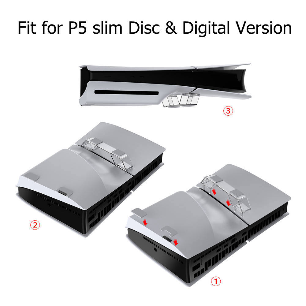 PS5 슬림 디지털 디스크 게임 콘솔용 수평 스탠드,  - Gaming Accessories Holder 리뷰 및 가격