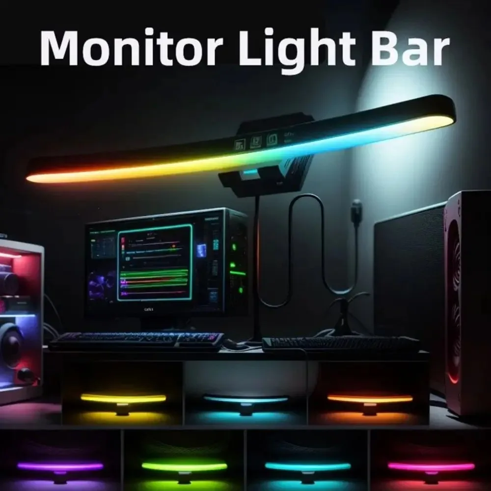 컴퓨터 모니터 라이트 바 RGB 음악 리듬 스크린 행잉 - Gaming Accessories Led 리뷰 및 가격