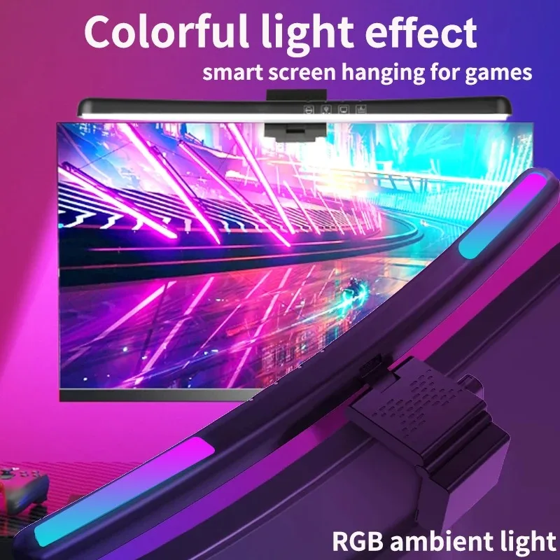 컴퓨터 모니터 라이트 바 RGB 음악 리듬 스크린 행잉 - Gaming Accessories Led 리뷰 및 가격